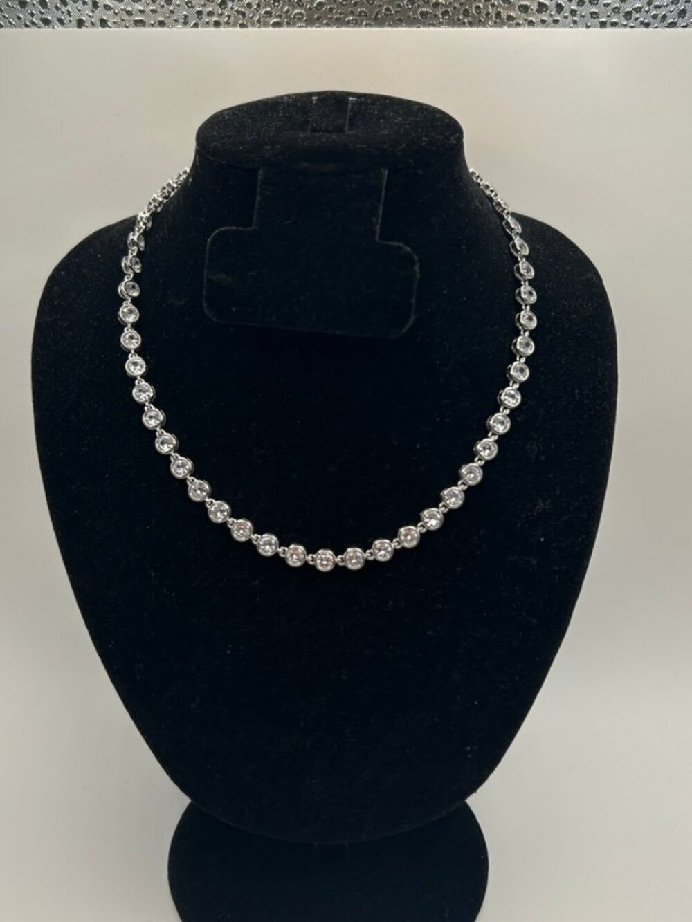 CZ Bezel Set Tennis Chain Silver 6mm 18 Inch No Pass Womens Waterproof New